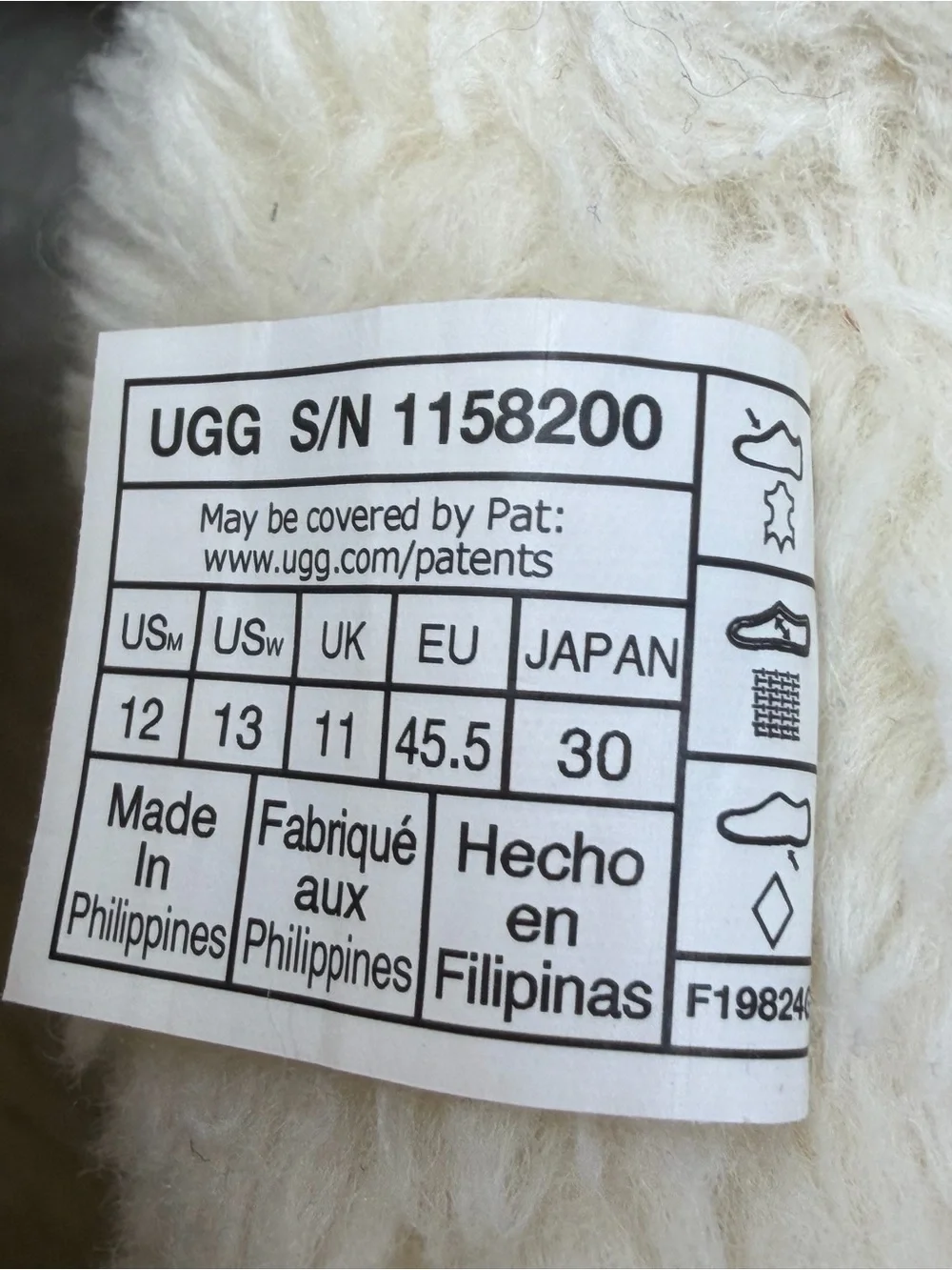 UGG padded suede
